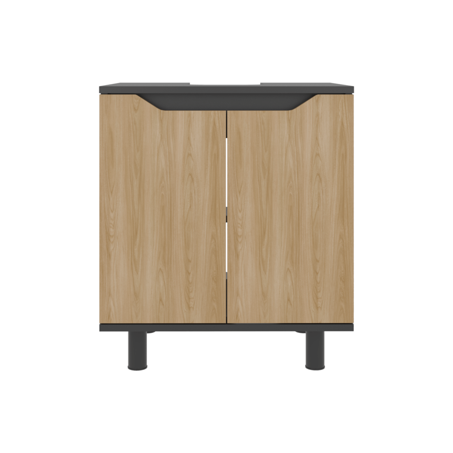 Mueble Lavamos De Pedestal Marlo 63X55X41 Rta Wengue Fresno