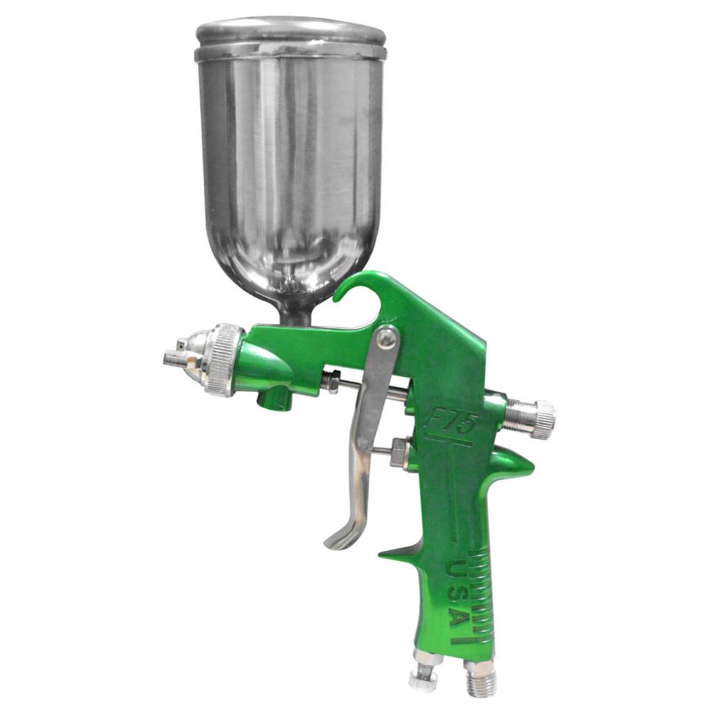 Aerografo Uduke Profesional Usa Vaso De 400 Cc Pistola F75 Verde Ht30563