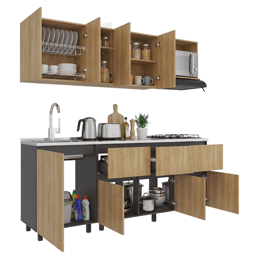 Cocina Lirio 210 Izquierda 210X212X52 Rta Fresno Eu
