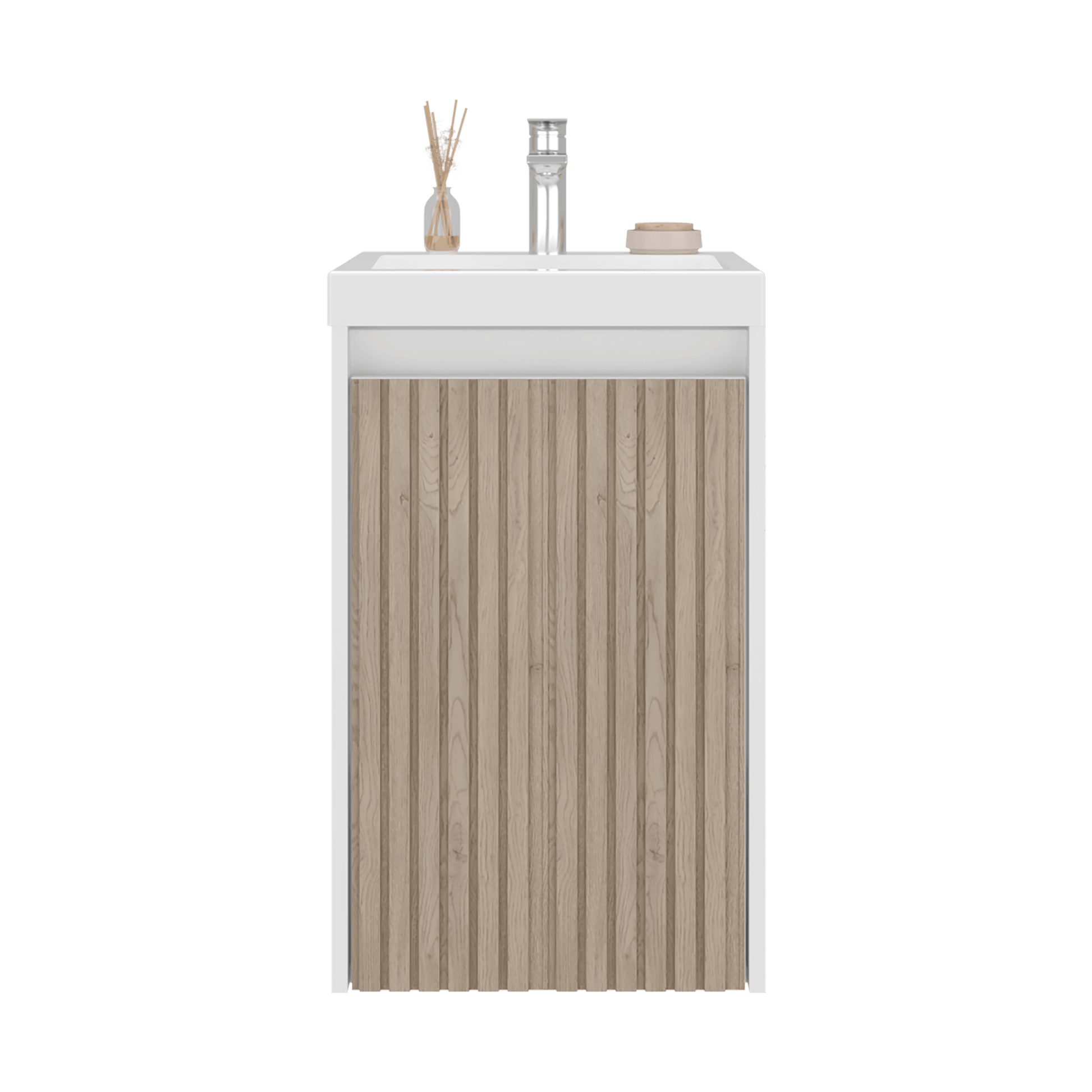 Mueble Lavamanos Syracuse 60X39X33 Rta Blanco Mqz Pino Zf