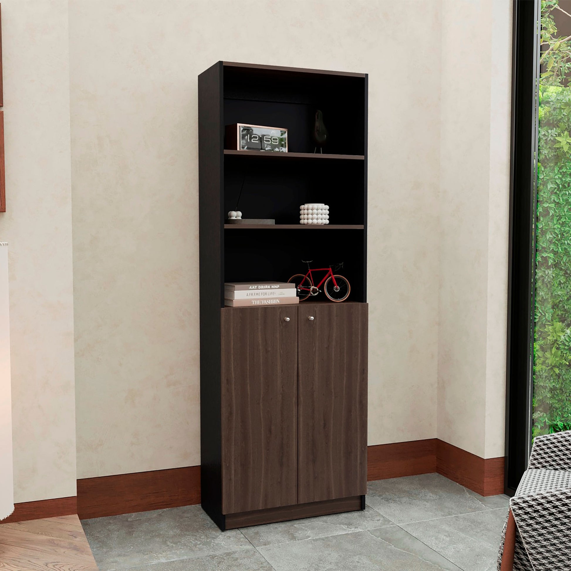 Estante Home E4 180X62X29 Rta Wengue Milan
