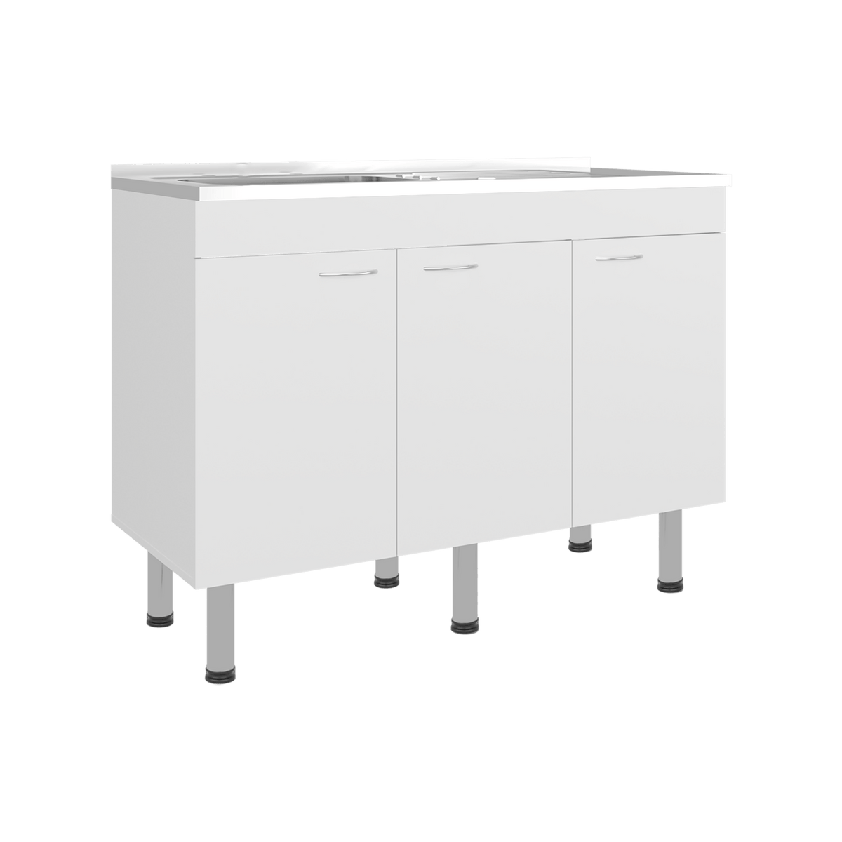 Mueble Inferior De Cocina Oceana 90X120X35 Rta Blanco Zf