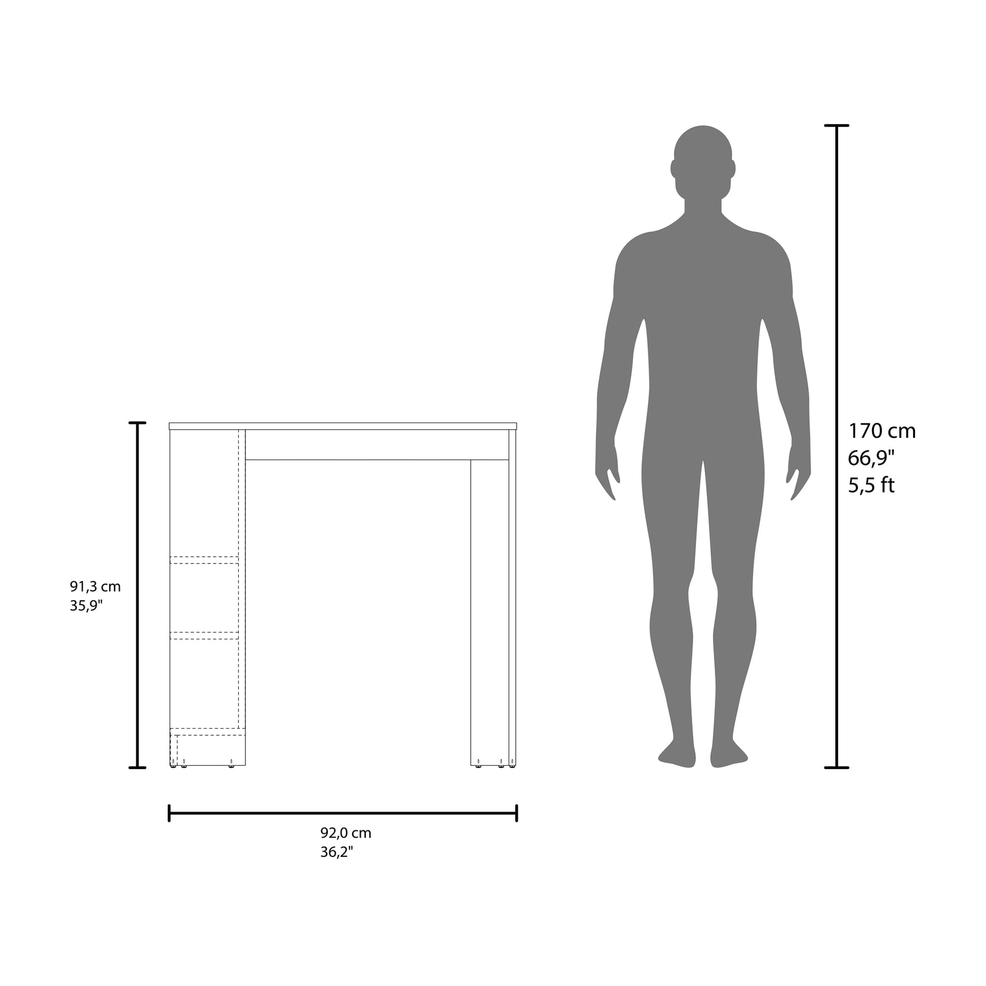 Isla De Cocina Portree 91X92X59 Rta Kronos Fresno Zf