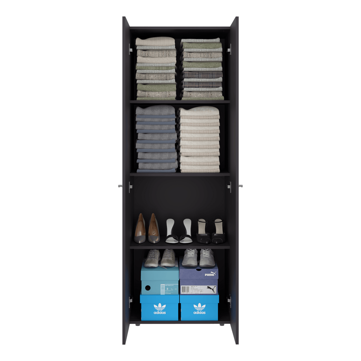 Closet 2 Puertas Tuhogar 170X60X40 Rta Wengue Zf