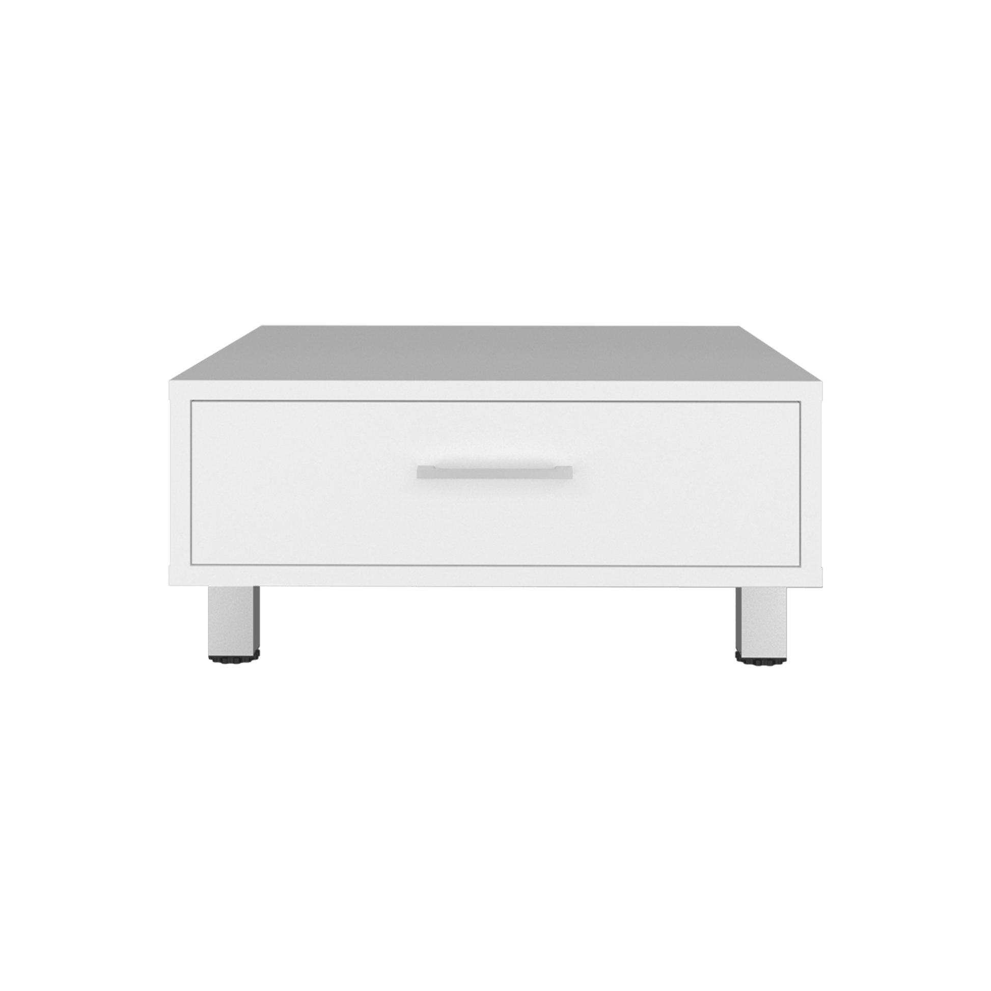 Mesa De Centro Beijing 26X60X60 Rta Blanco Zf