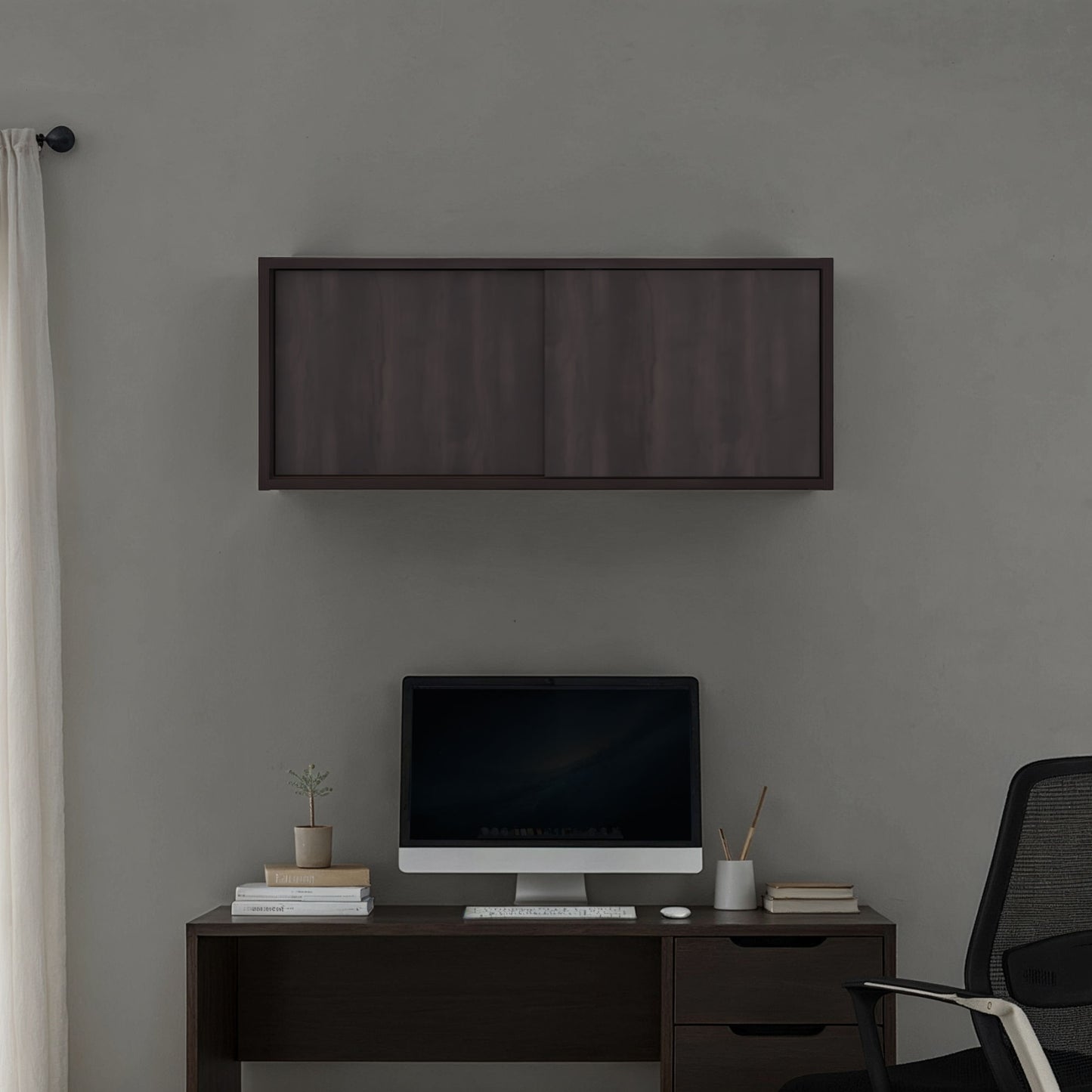 Gabinete Note Office 33X81X33 Rta Kronos Nogal Zf