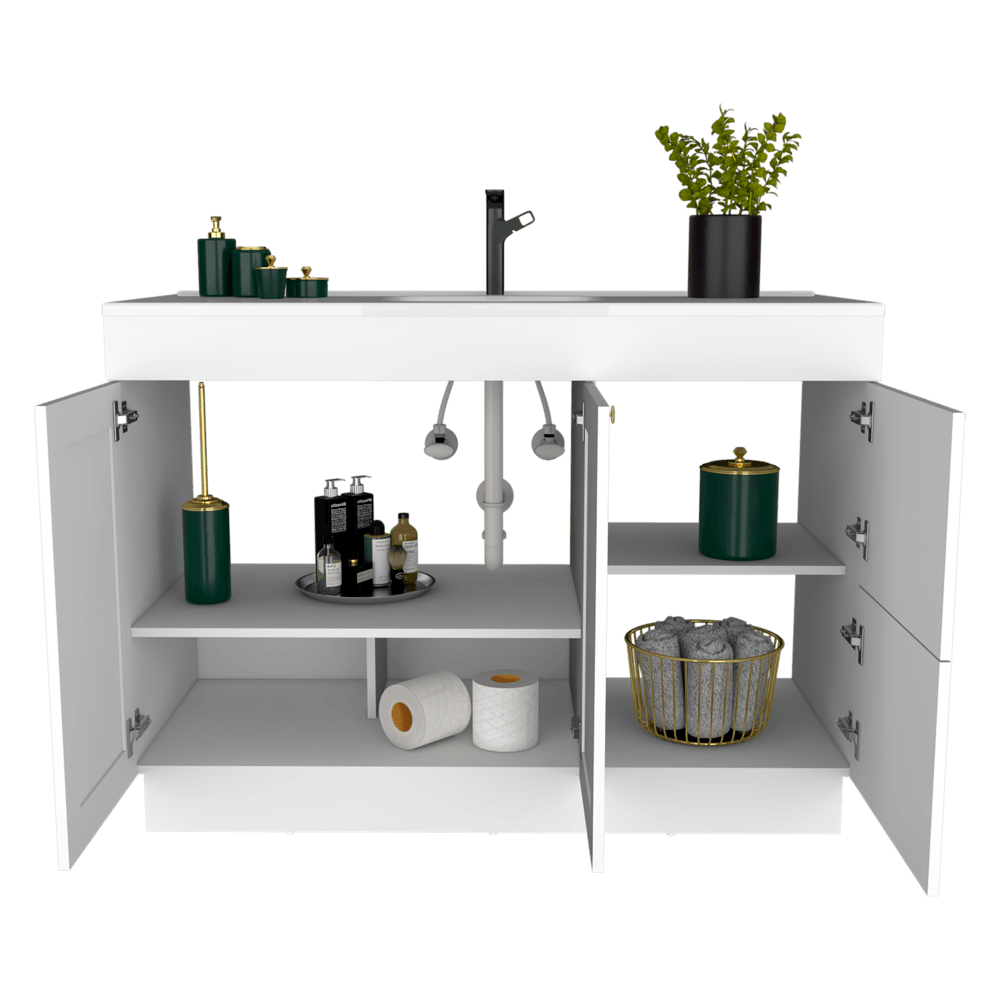 Muebles Para Lavamanos 48 Baluarte 86X121X53 Blanco Zf