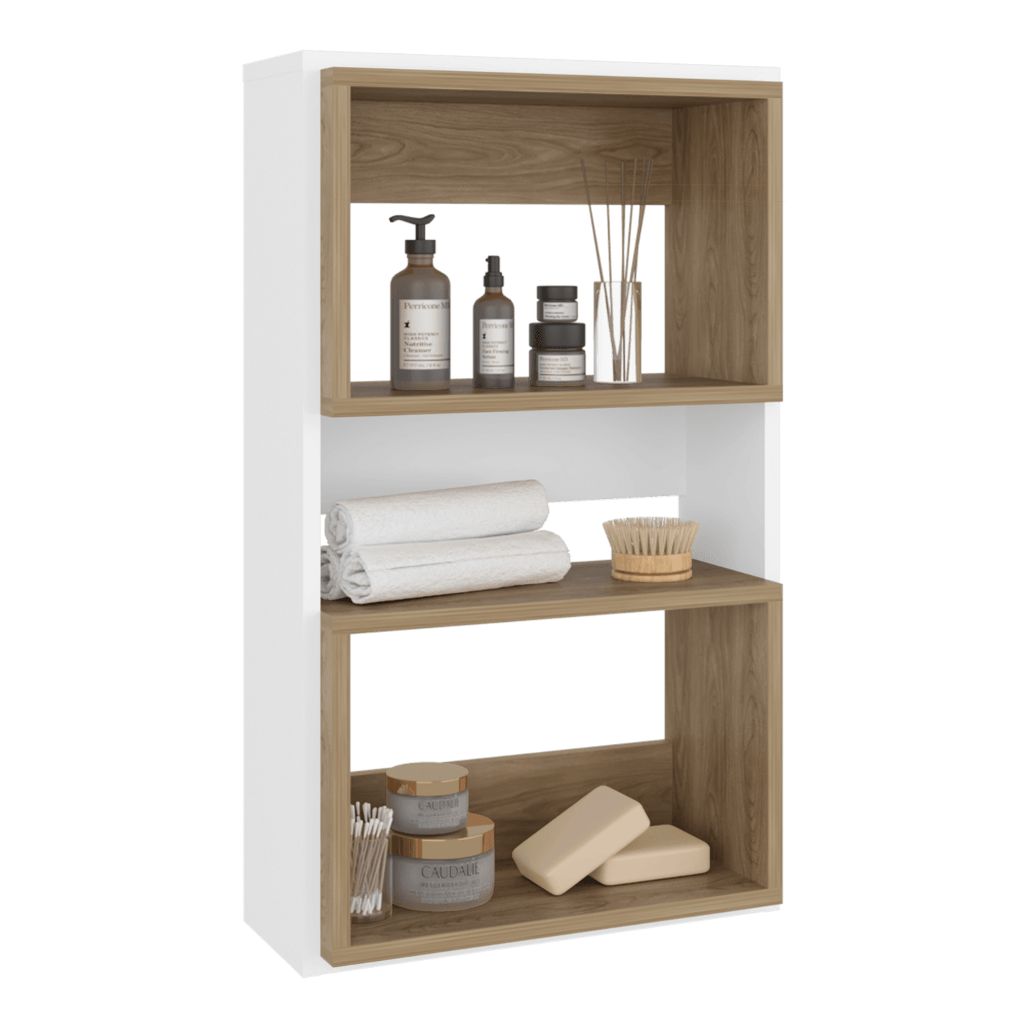 Ahorrador De Espacio Flotante Eco 75X45X18 Rta Blanco Fresno