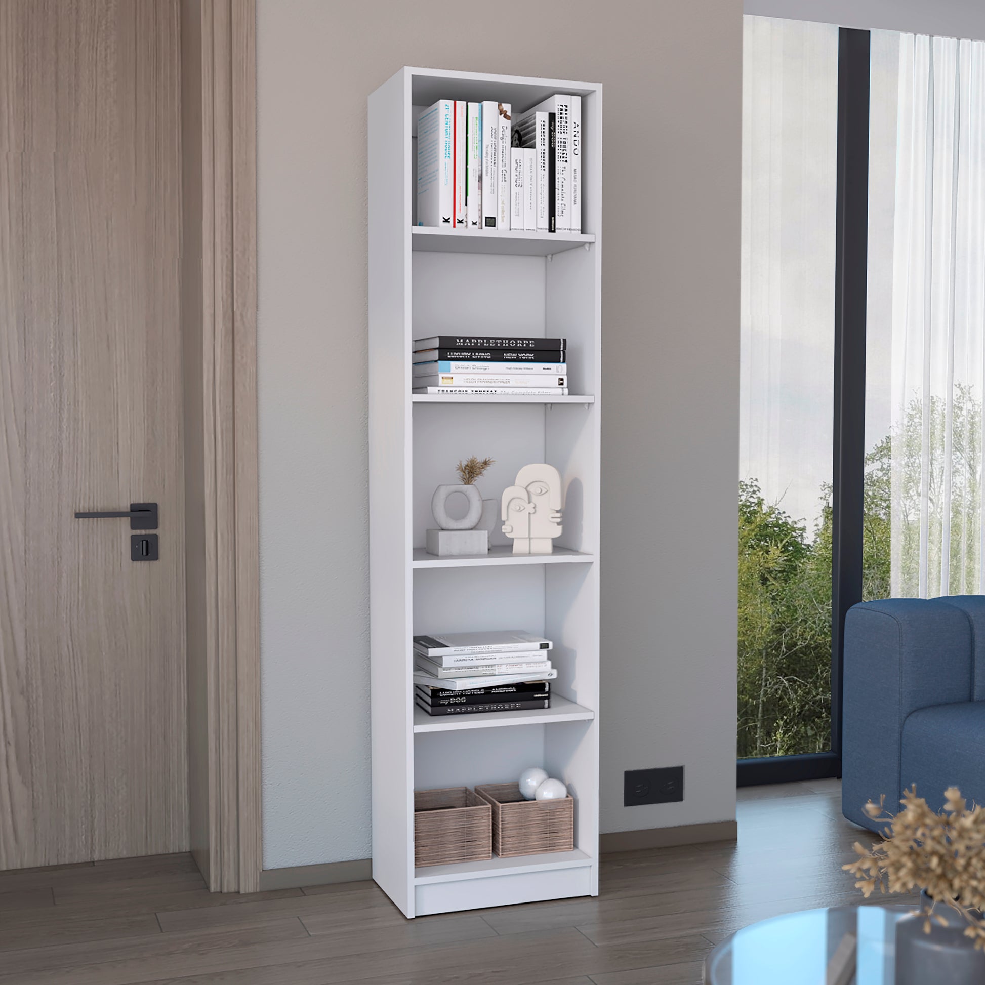 Estante Home E2 5 Espacios 180 X 45 Rta Blanco
