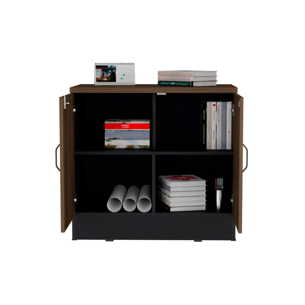 Cajonera Home Office 2 Puertas Rta Milan  Wengue