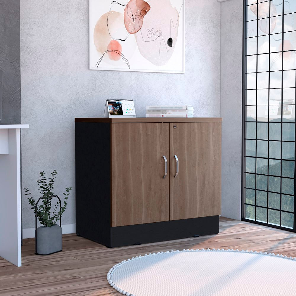 Cajonera Home Office 2 Puertas Rta Milan  Wengue