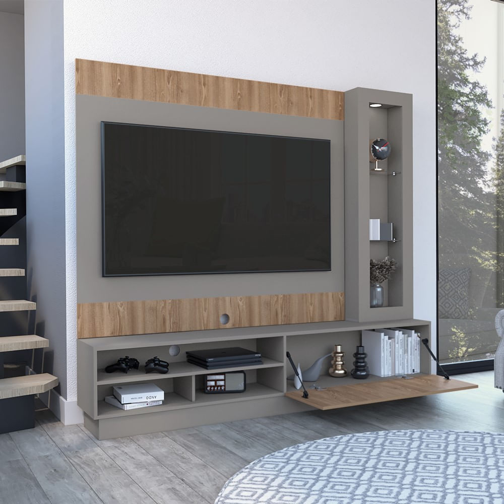 Centro De Entretenimiento Yakarta To 70'' 180 X 200 Rta Taupe Miel