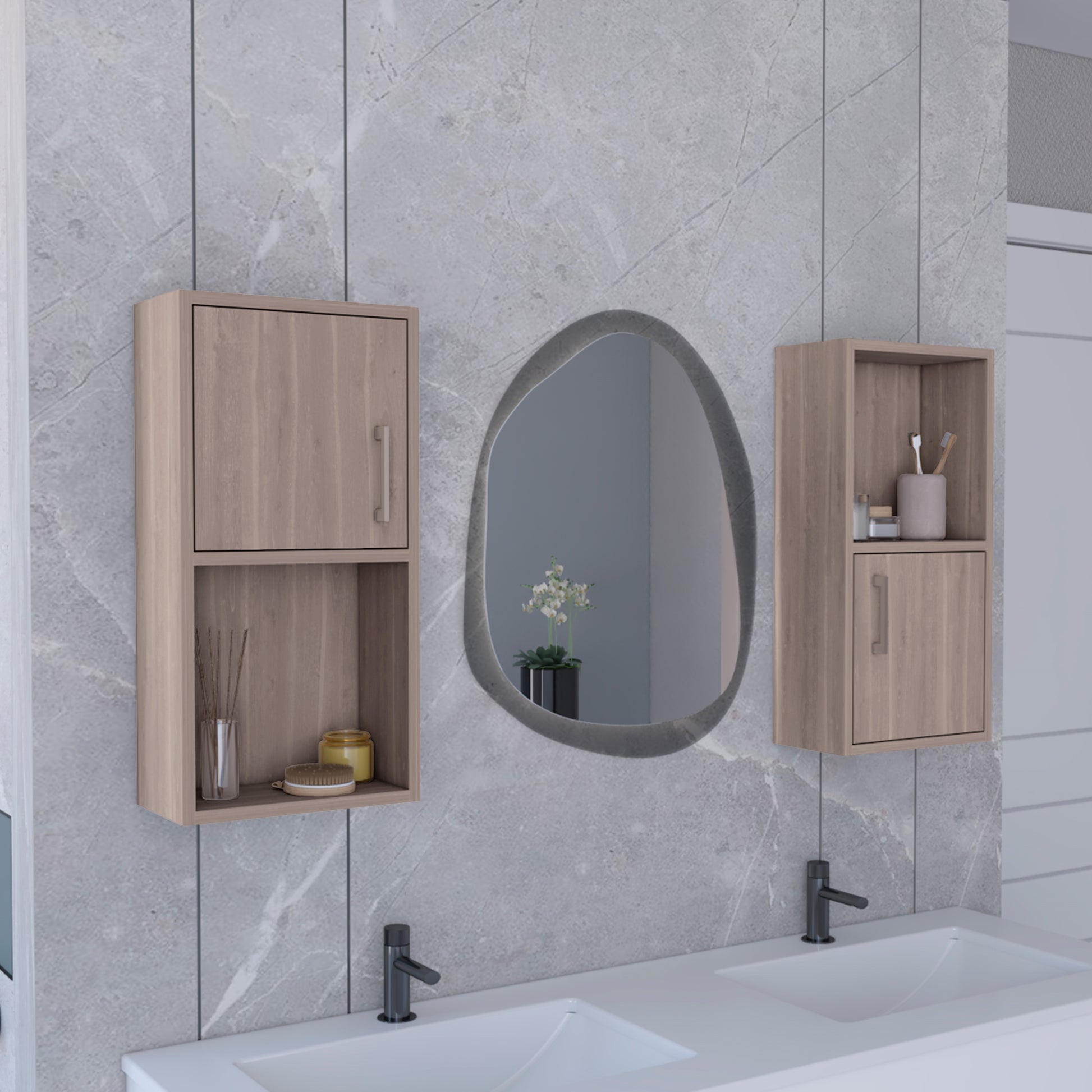 Muebles  Auxiliar Bath Rta Bardolino X2 Un