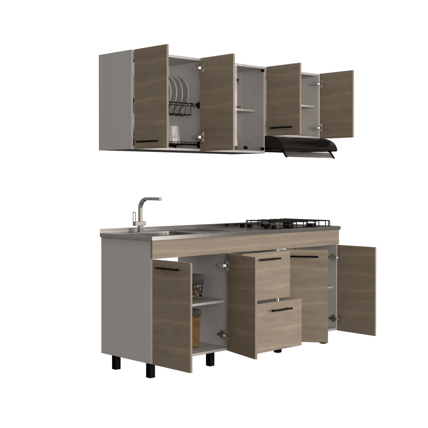 Cocina 180 Ankara Mzn Izq Rta Bardolino Lanco