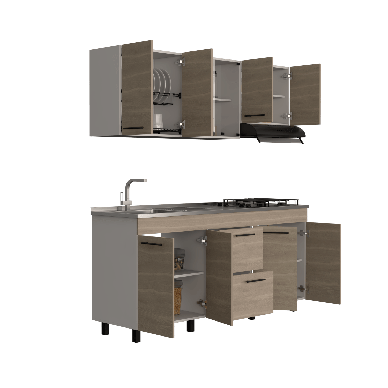 Cocina 180 Ankara Mzn Izq Rta Bardolino Lanco