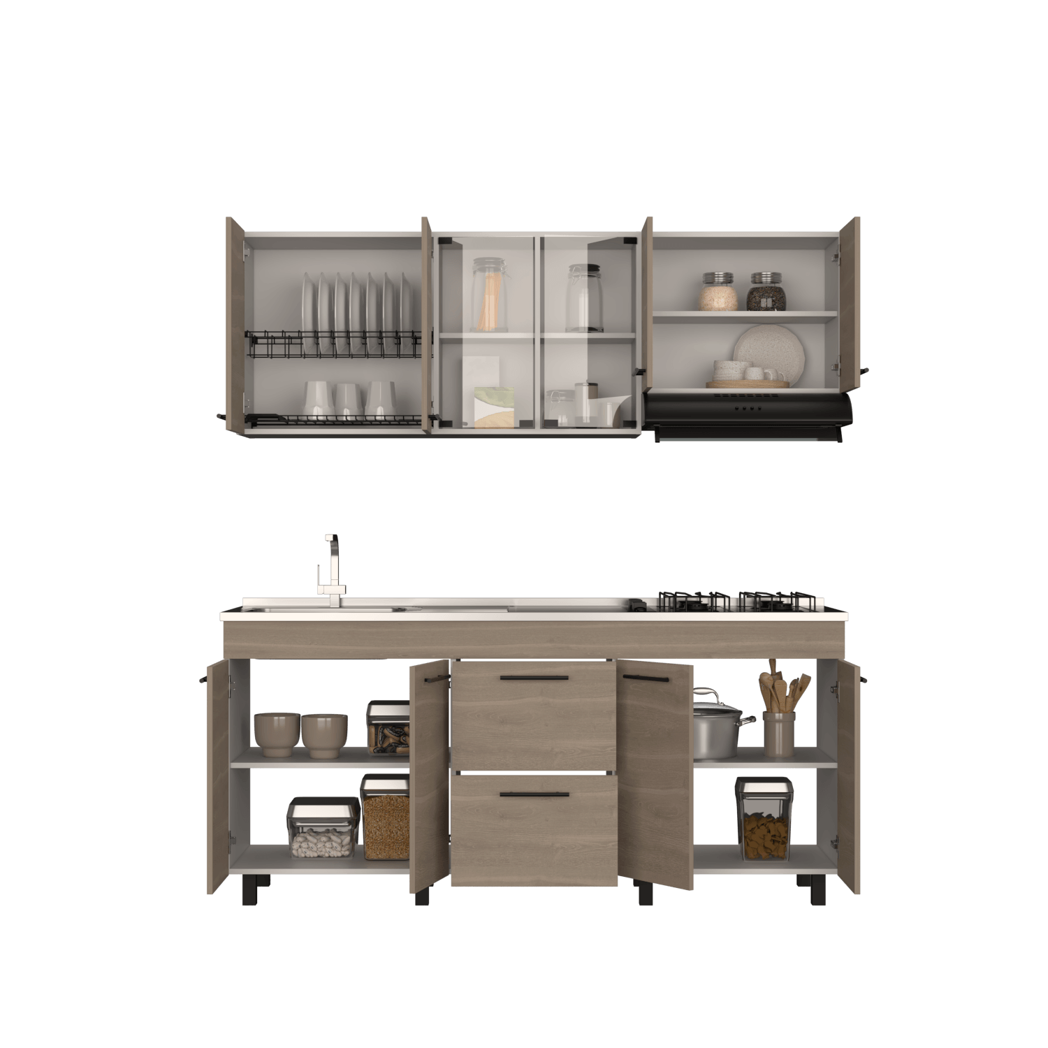 Cocina 180 Ankara Mzn Izq Rta Bardolino Lanco