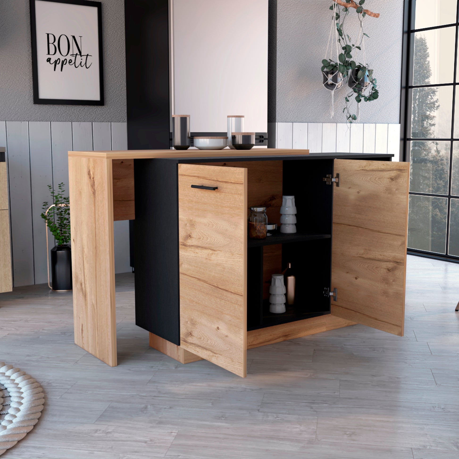 Isla De Cocina Sicilia 90X150 Rta Wengue Duna