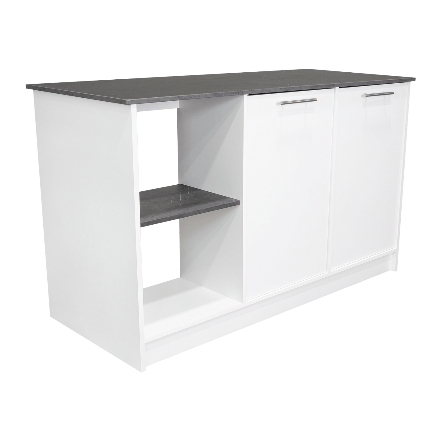 Isla De Cocina Juniper 90 X 150 Rta Blanco Onix