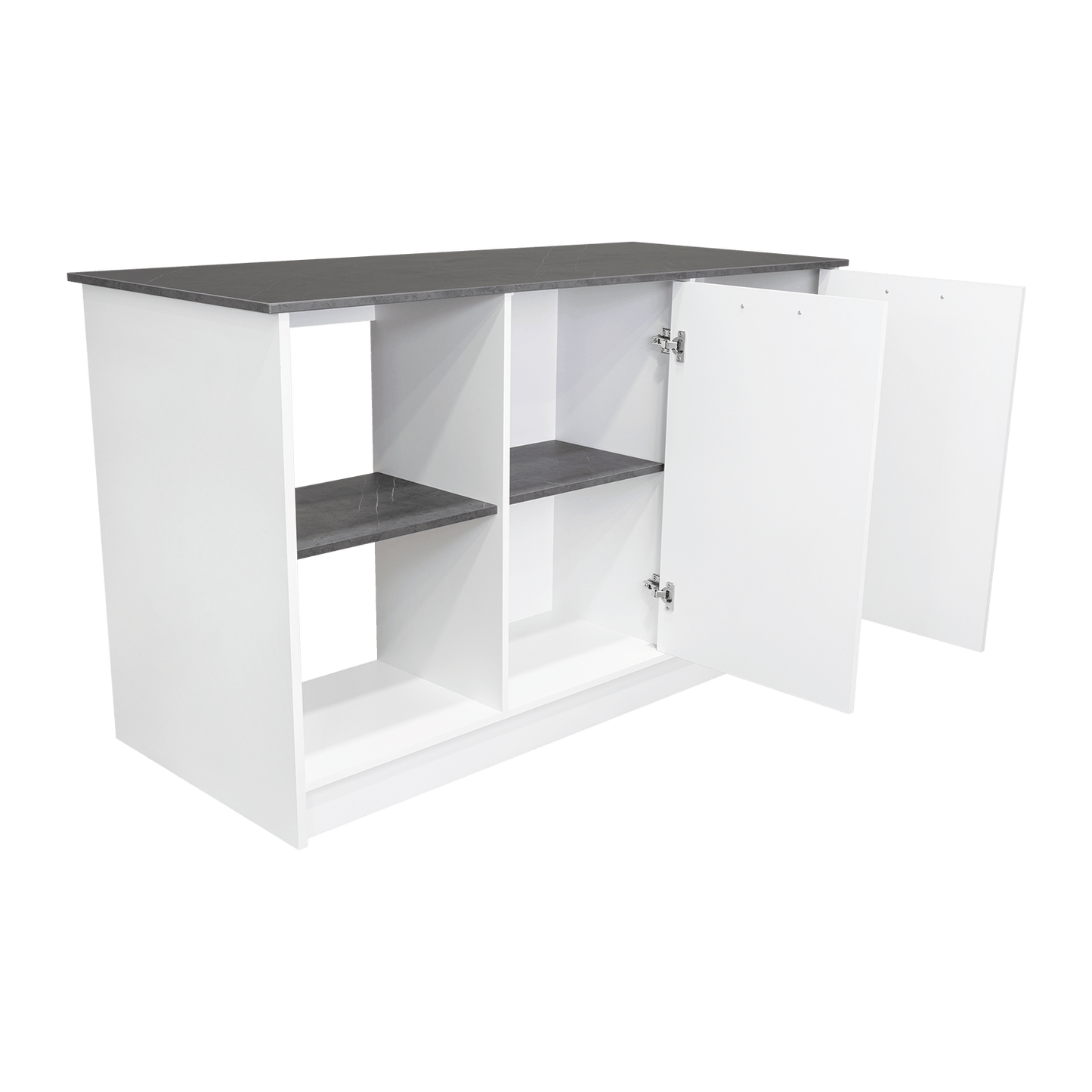 Isla De Cocina Juniper 90 X 150 Rta Blanco Onix