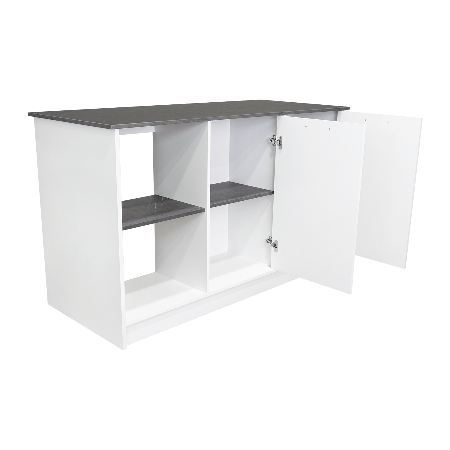 Isla De Cocina Juniper 90 X 150 Rta Blanco Onix