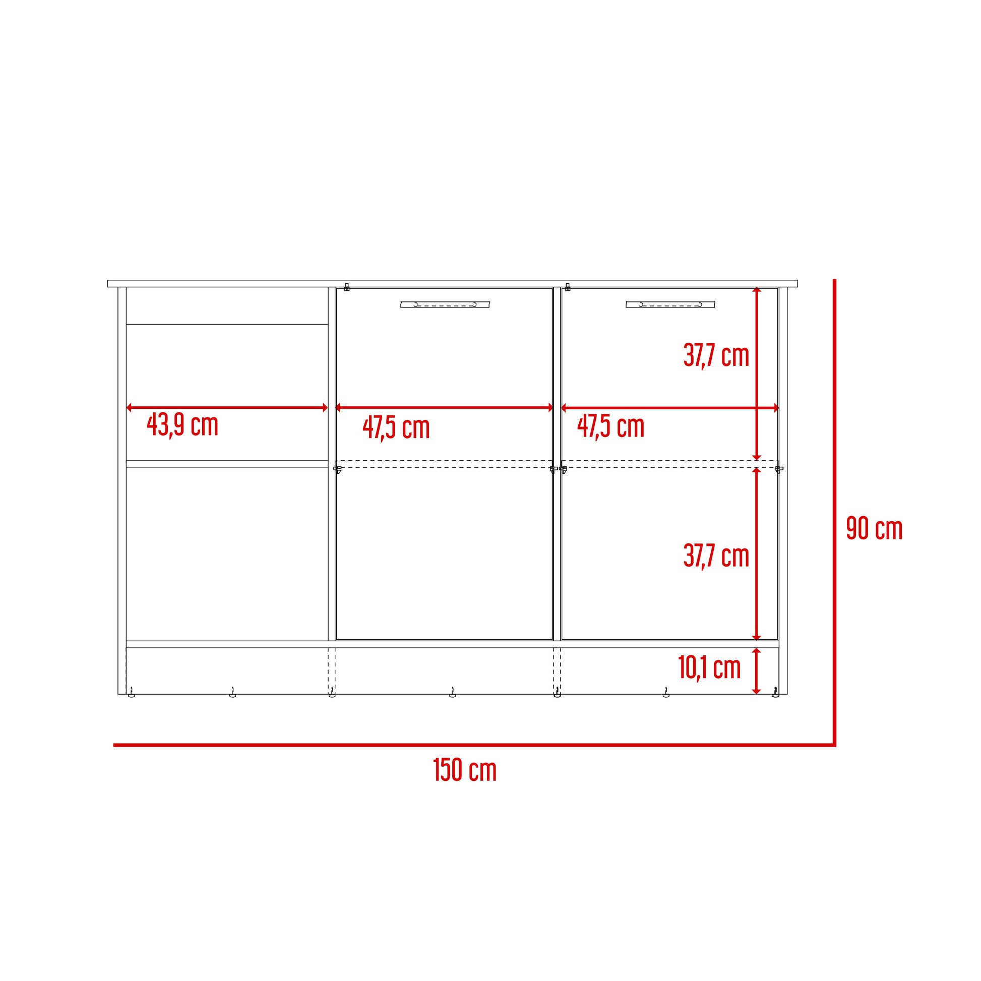 Isla De Cocina Juniper 90 X 150 Rta Blanco Onix