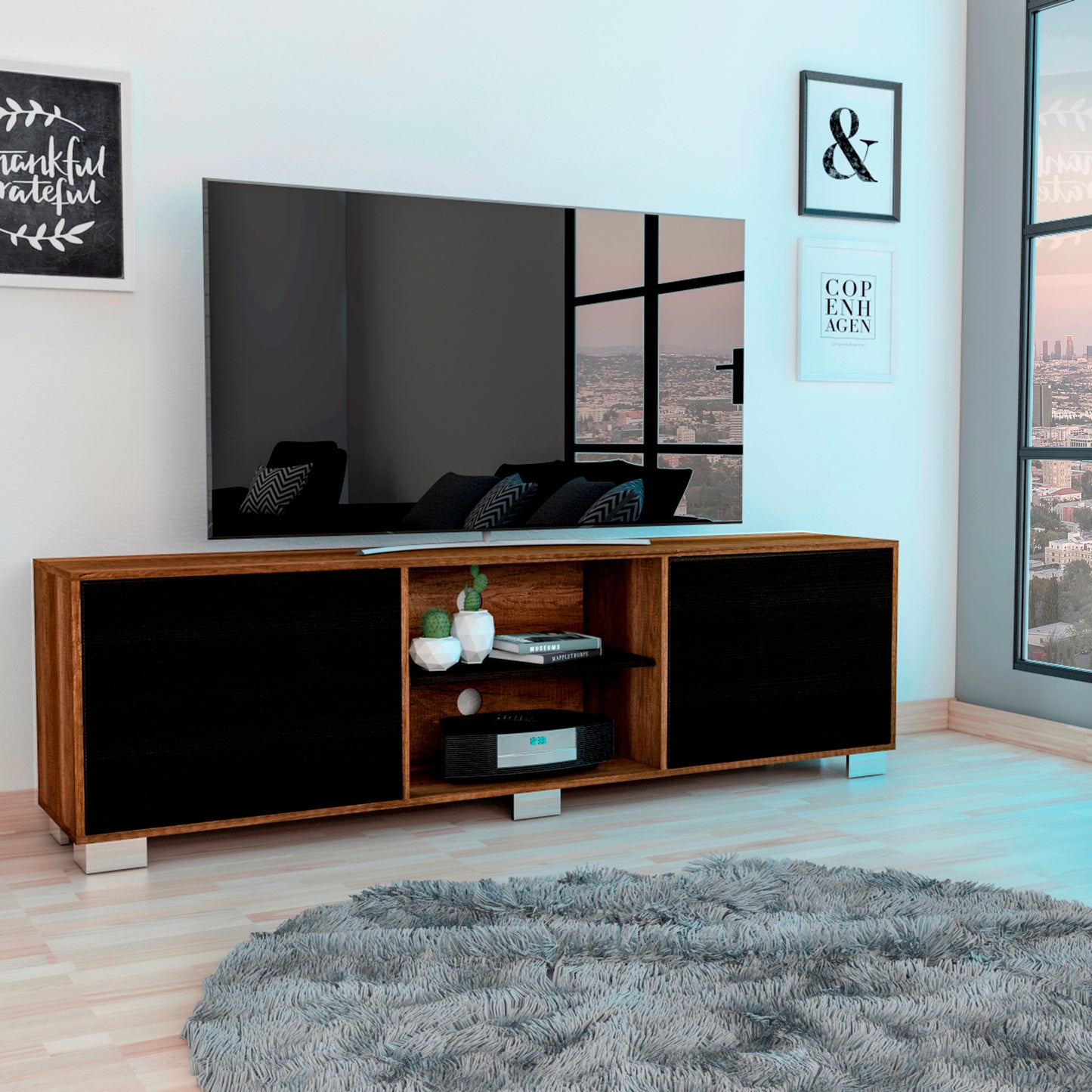 Rack Tv 80'' Classic Color Rta Caramelo Wengue