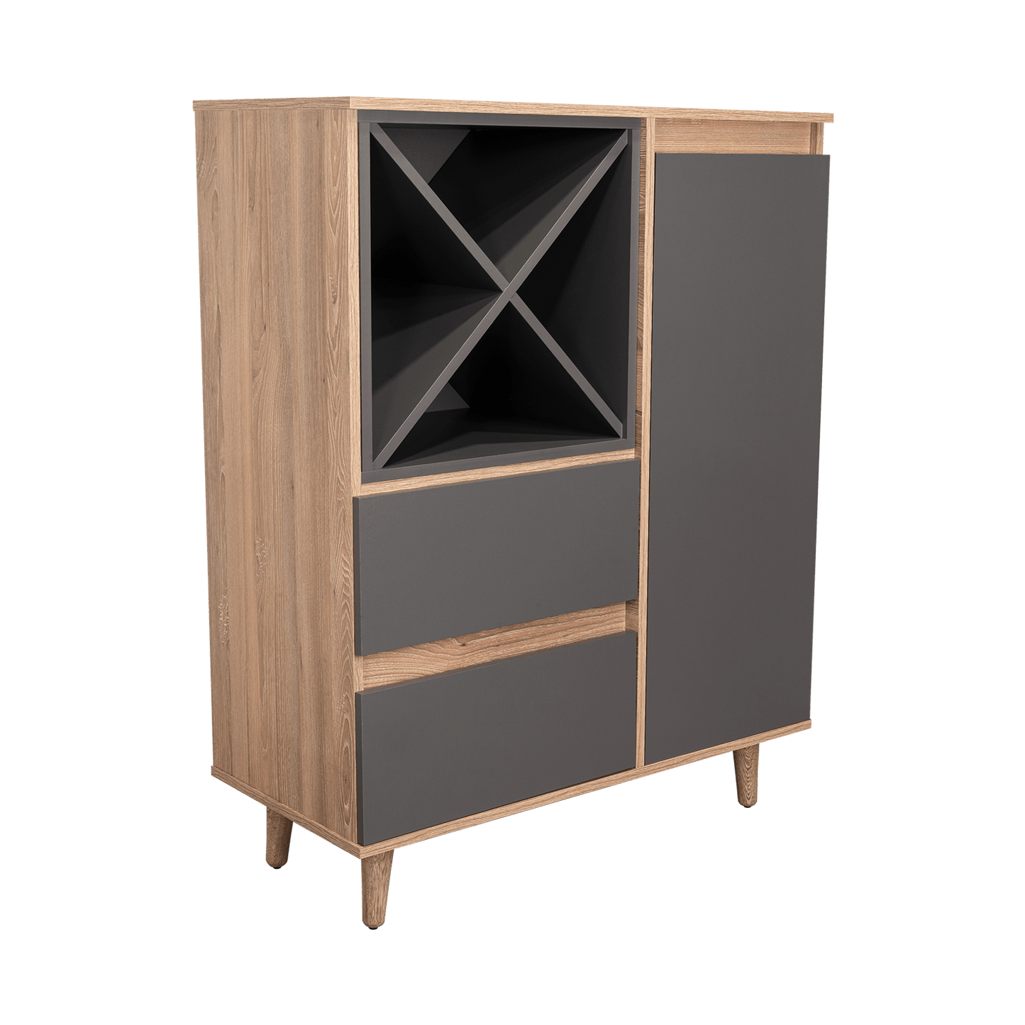 Mueble Bar Salem Miel+Plomo