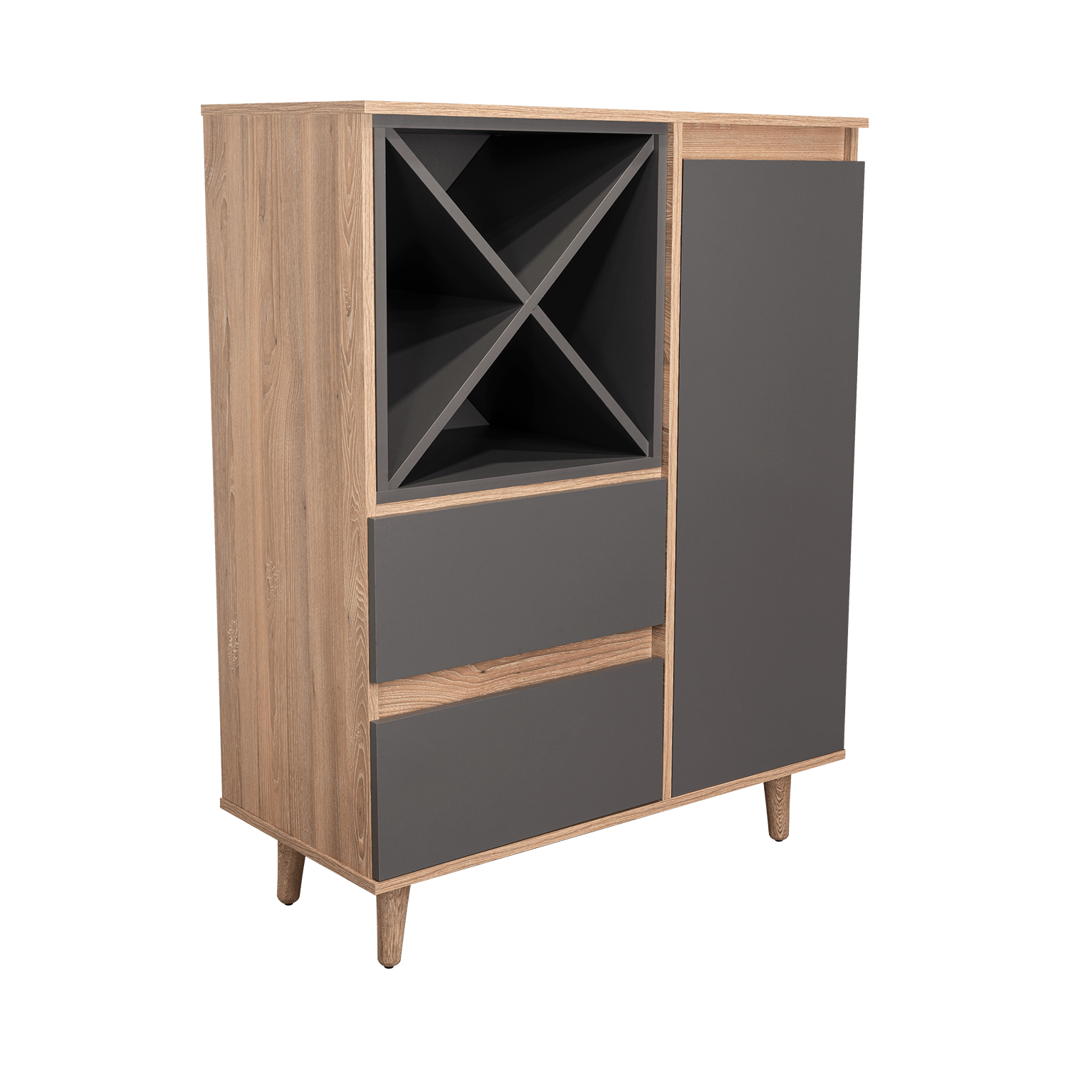 Mueble Bar Salem Miel+Plomo