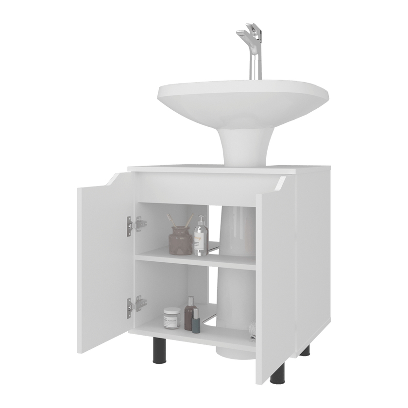 Mueble Lavamos De Pedestal Marlo 63X55X41 Rta Blanco