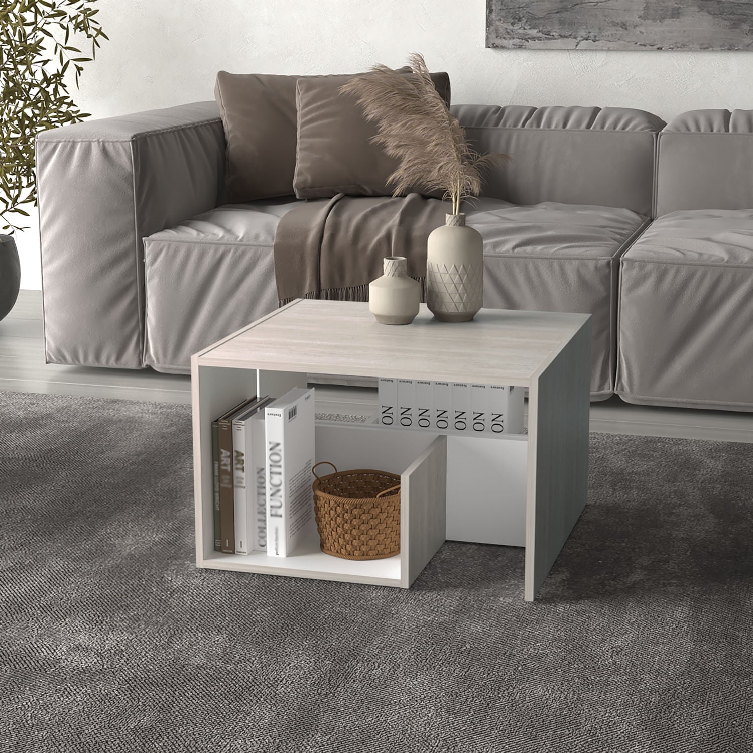 Mesa Auxiliar Everett 63X39X30 Rta Tivoli Blanco