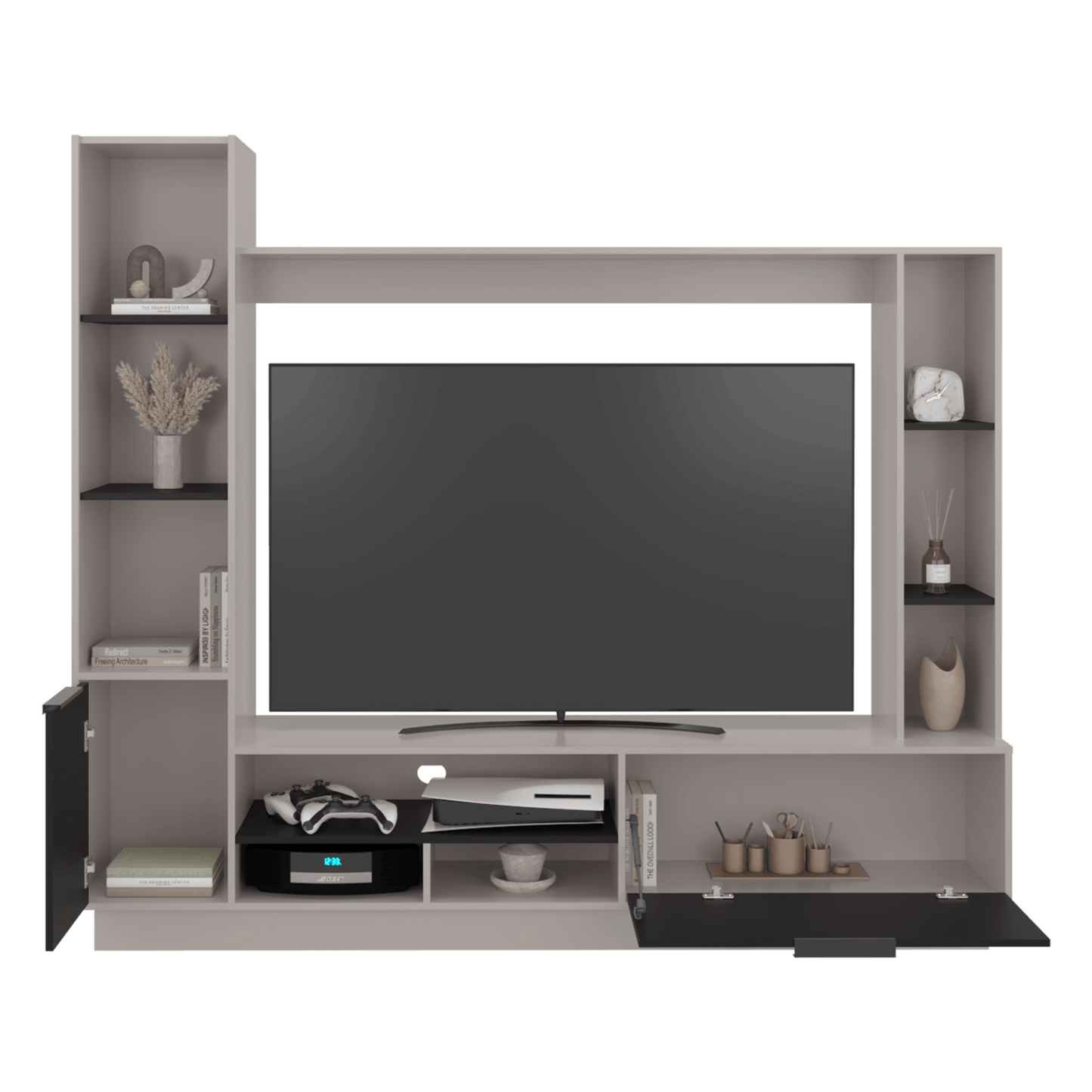 Centro Entretenimiento Marsella 176X202X35 Rta Capri Wengue