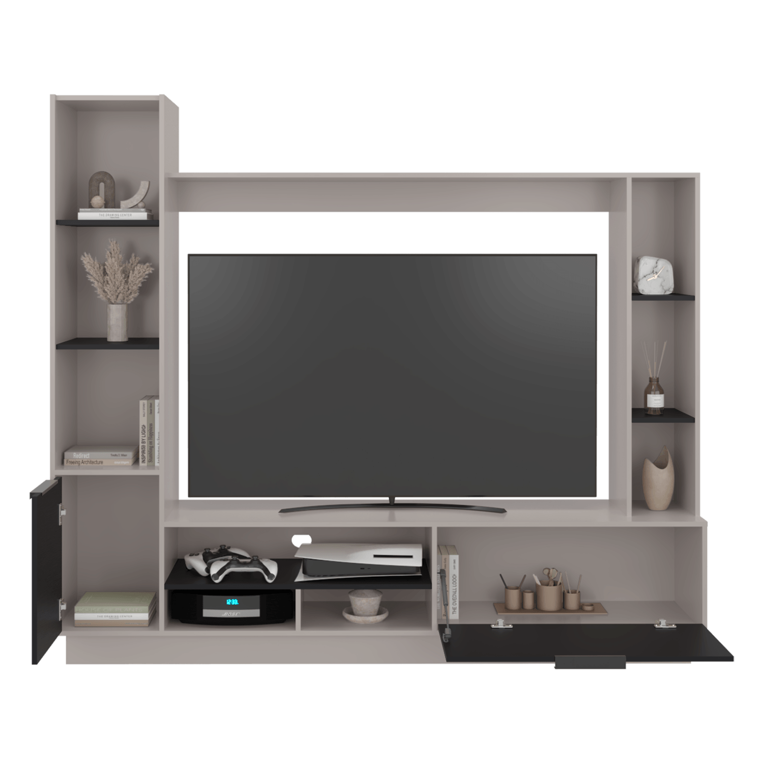 Centro Entretenimiento Marsella 176X202X35 Rta Capri Wengue