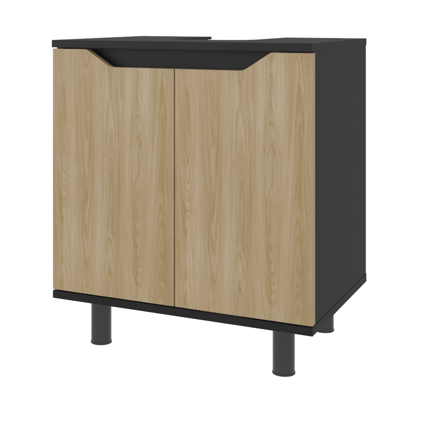 Mueble Lavamos De Pedestal Marlo 63X55X41 Rta Wengue Fresno