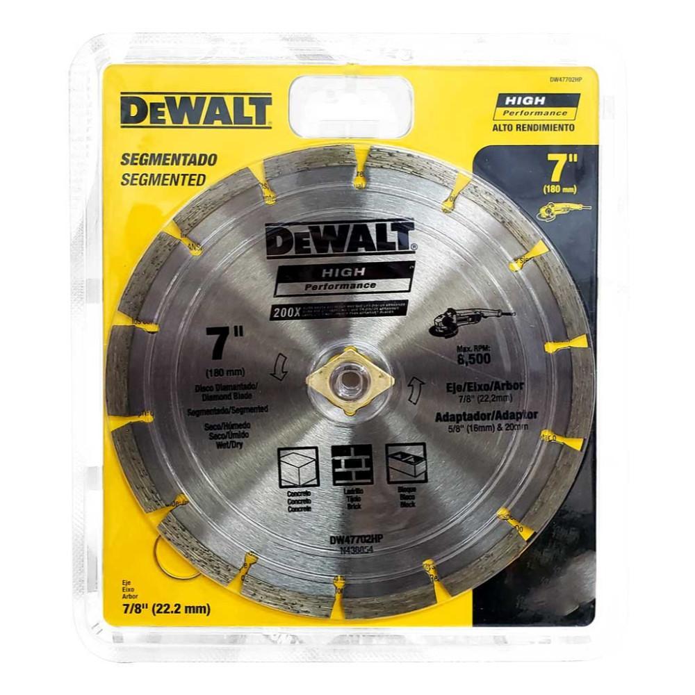 Disco Diamantado Segmentado Dewalt 7 Dw47702Hp
