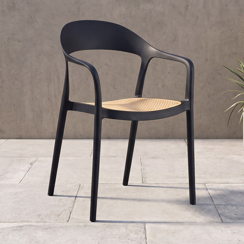 Silla Rio 81X57X53 Rta Negro Beige