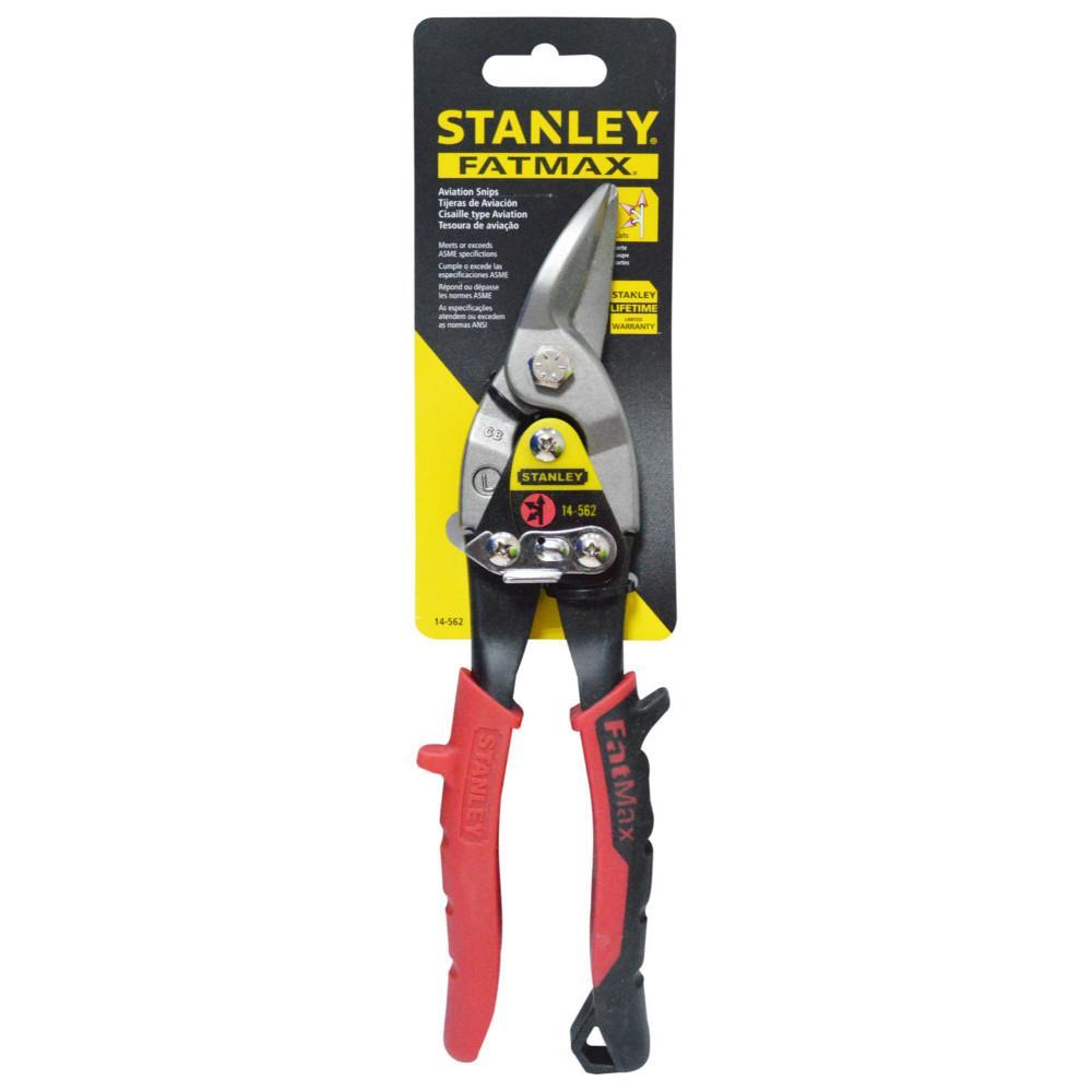 Tijera Lamina Aviacion Izquierda Stanley Roja 14562