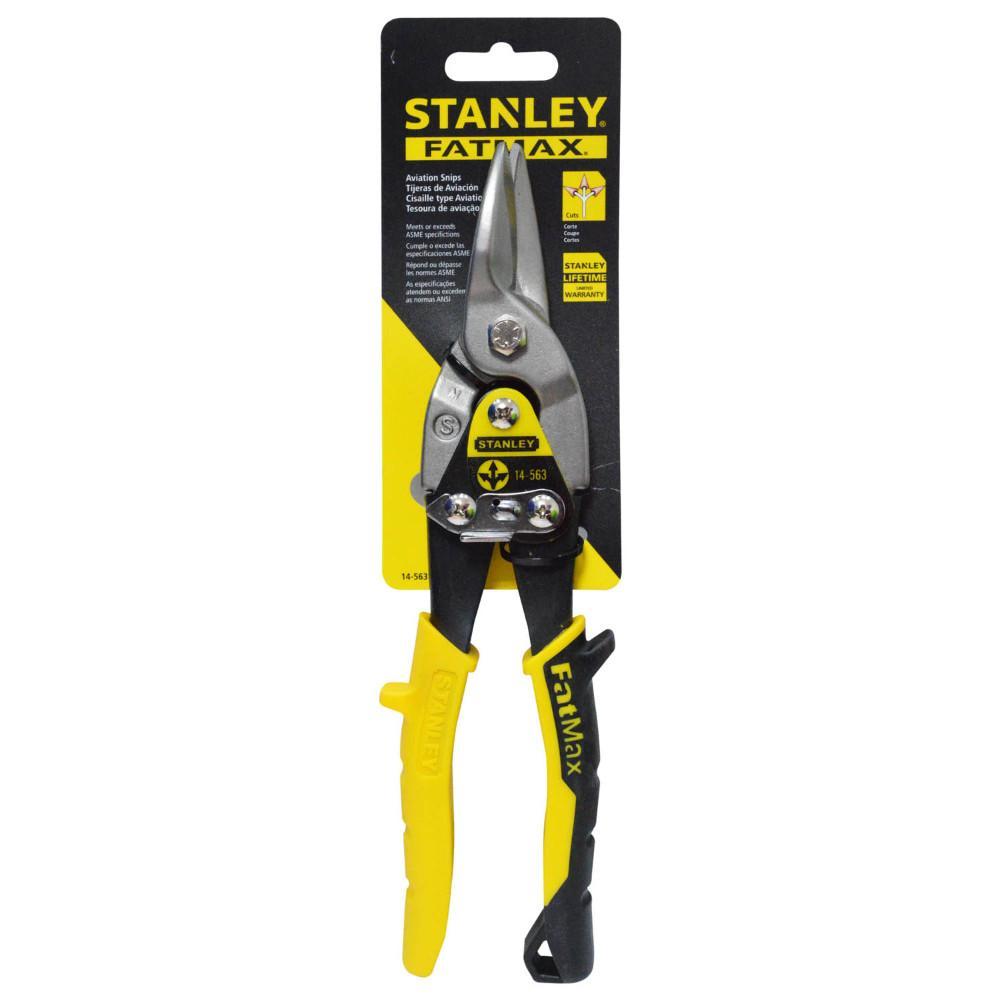 Tijera Lamina Aviacion Recta Stanley Amarilla 14563