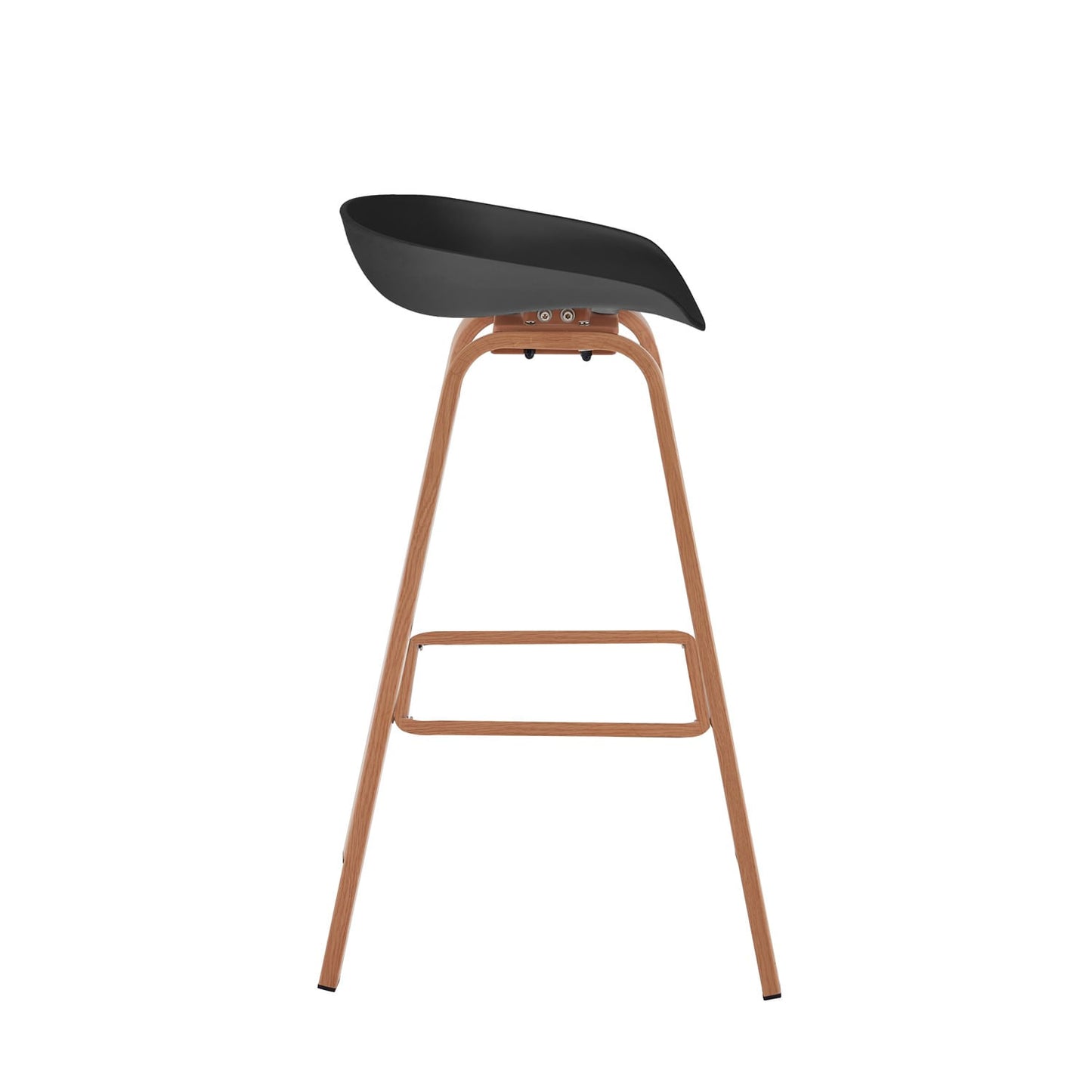 Set X2 Banco De Bar B-47 - Bm-Wb03 86X54X47 Negro Cafe Claro