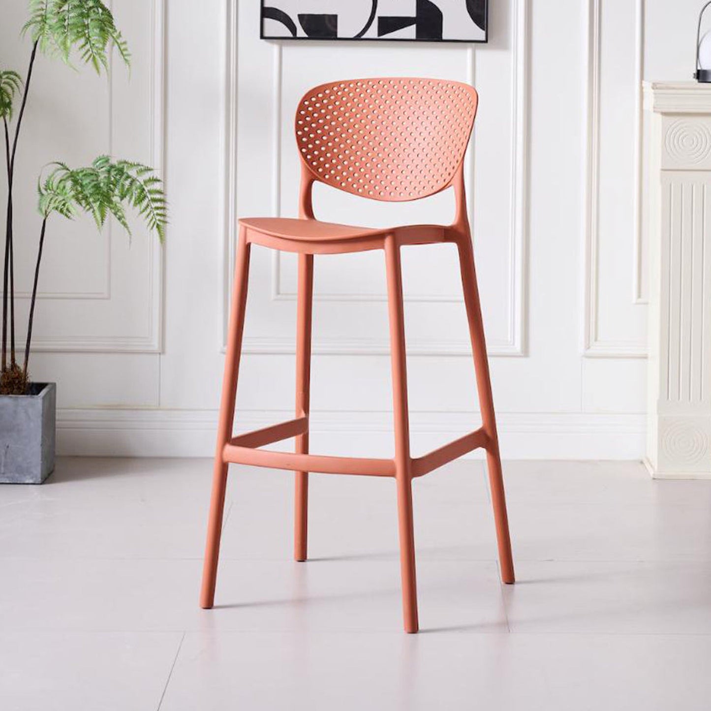 Silla Bar Rio 103X49X48 Rta Terracota