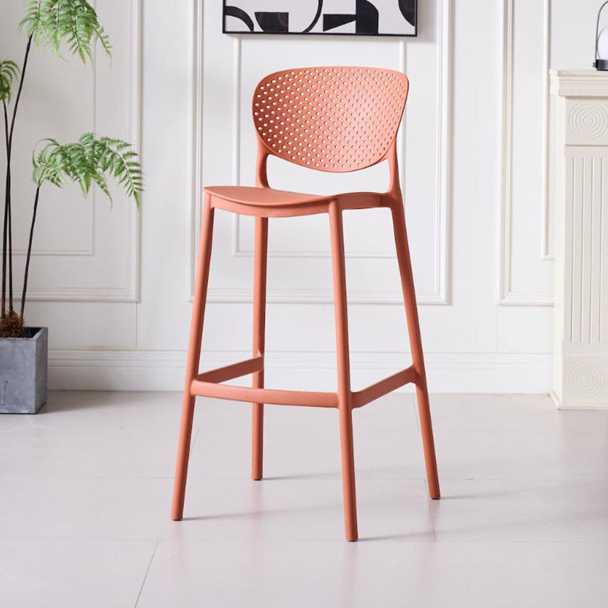 Silla Bar Rio 103X49X48 Rta Terracota