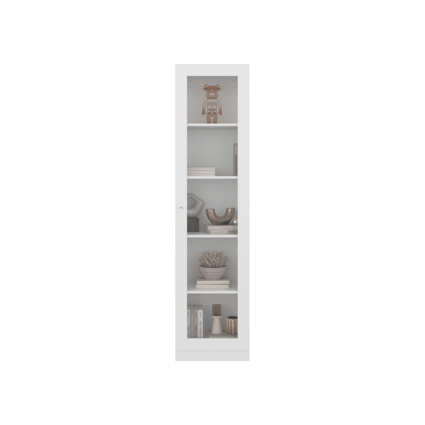 Vitrina Home E6 180X45X31 Rta Blanco Mqz Zf
