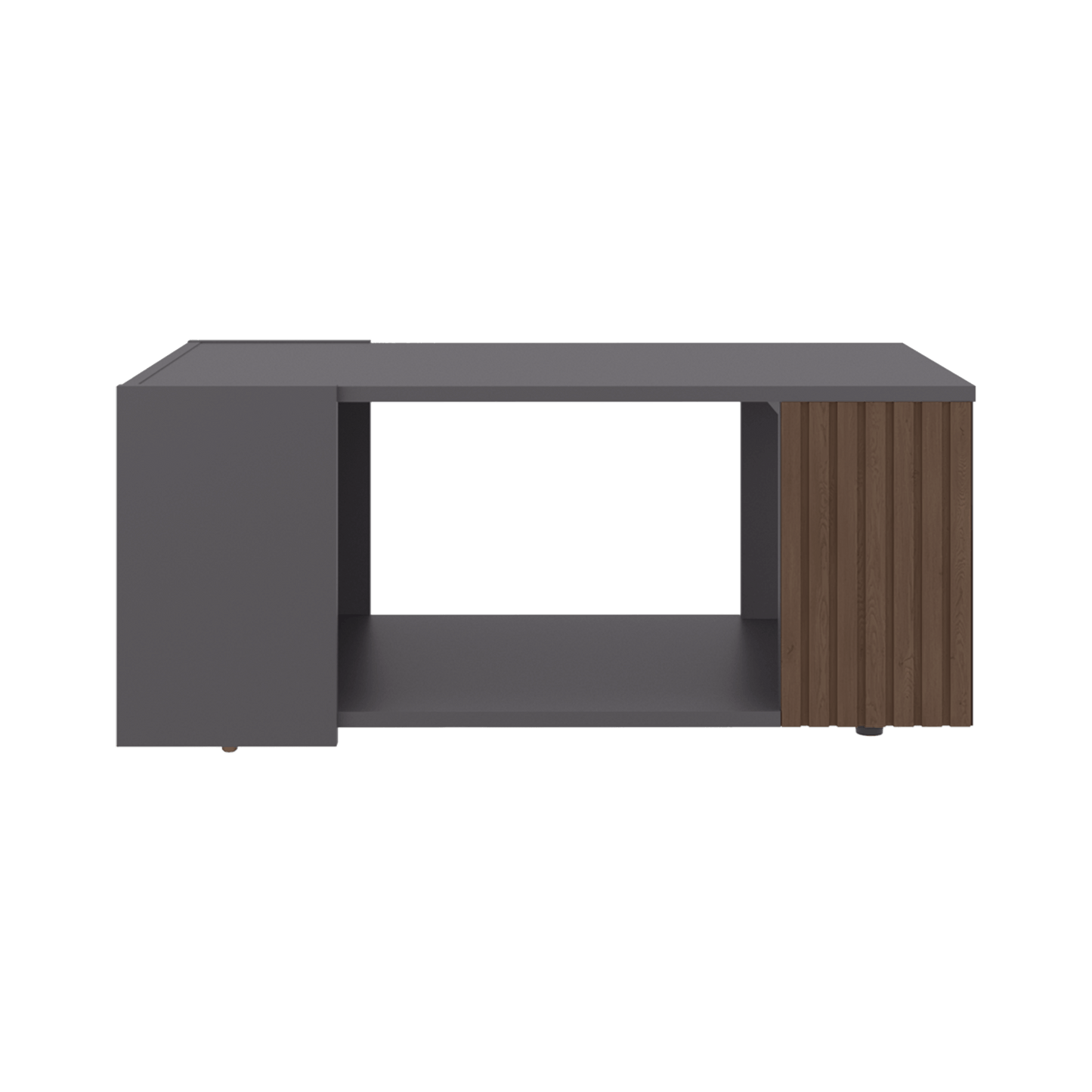 Mesa De Centro Bowie 34X81X45 Rta Plomo Ocaso