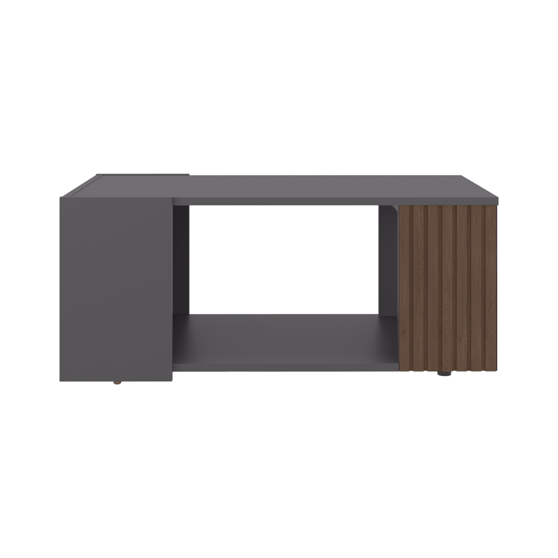 Mesa De Centro Bowie 34X81X45 Rta Plomo Ocaso