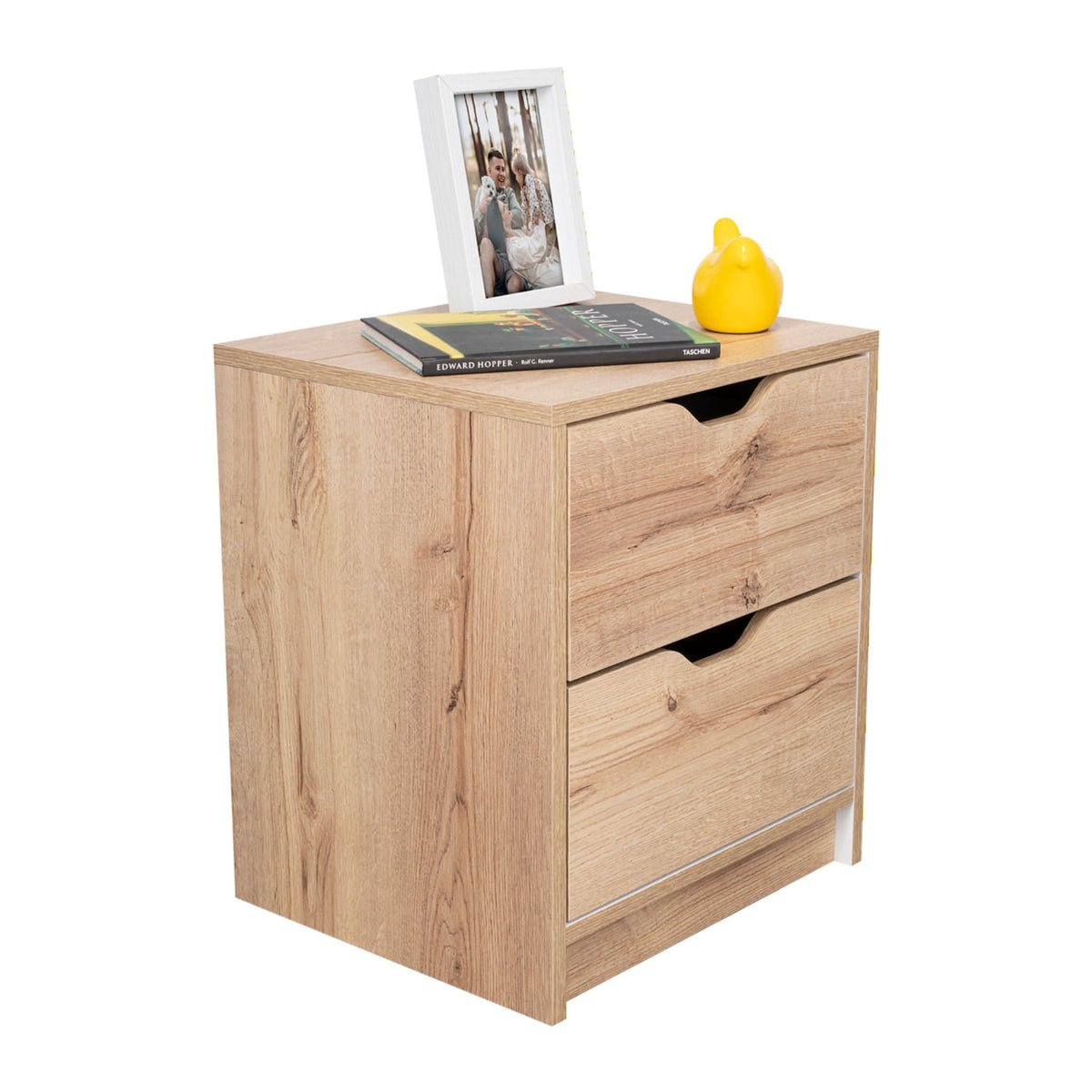 Mesa De Noche Basilea 48X41X36 Rta Duna Blanco