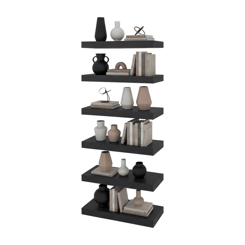 Repisa Flotante Shelf 2 Unds 3X45X20 Rta Wengue Zf