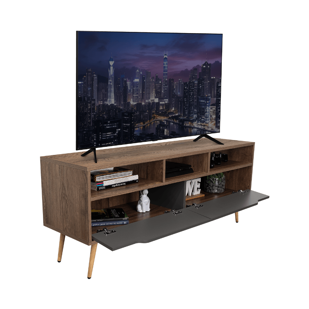 Rack Para Tv 60 Oslo Mainstays Bellota Plomo