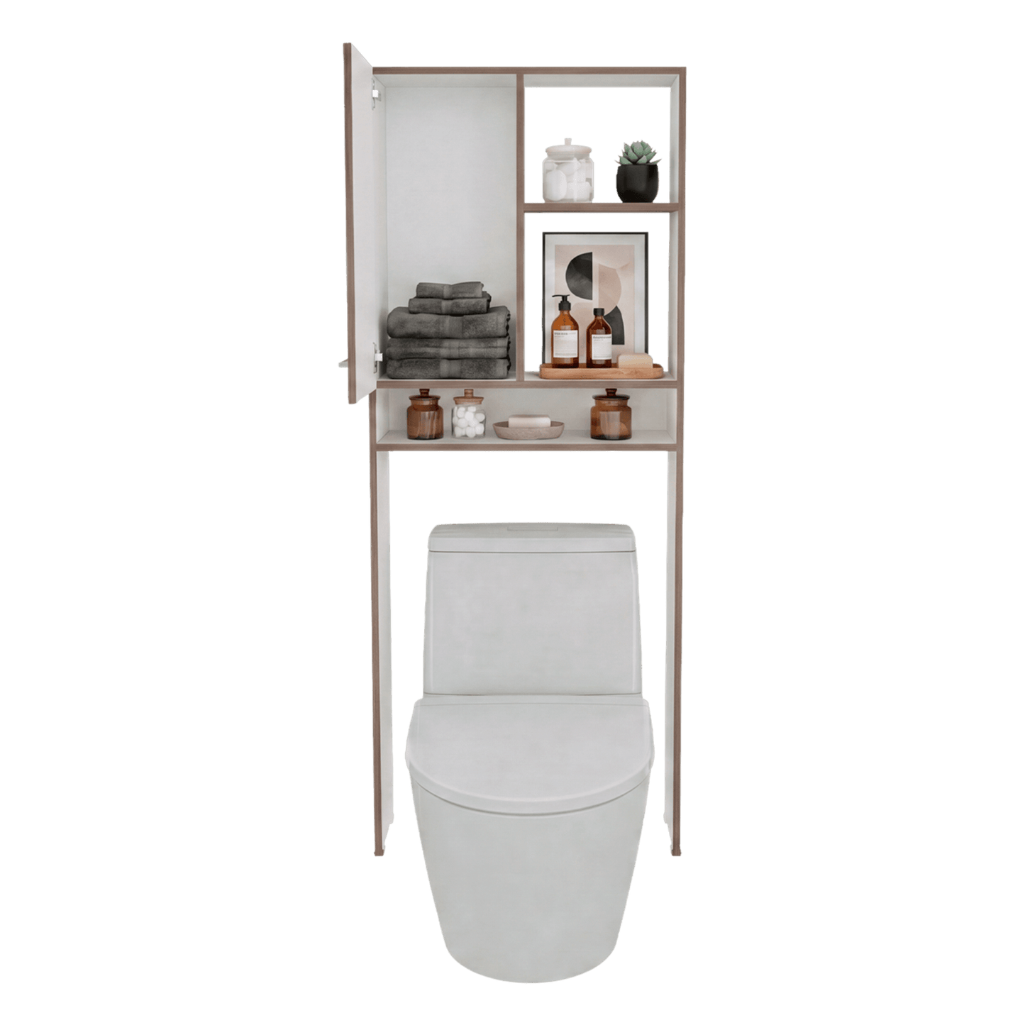 Optimizador De Baño Bath 160X63X26 Rta Avellana Zf