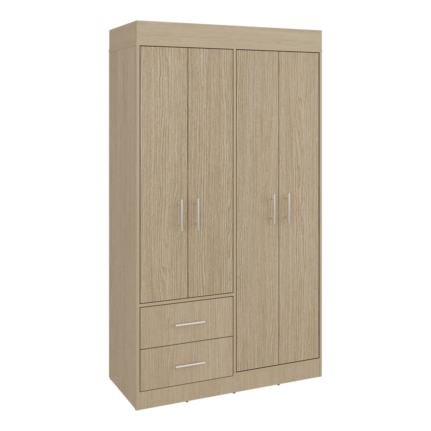 Closet Houston 4 Puertas 2 Cajones 180X100X47 Rta Cartagena Wengue