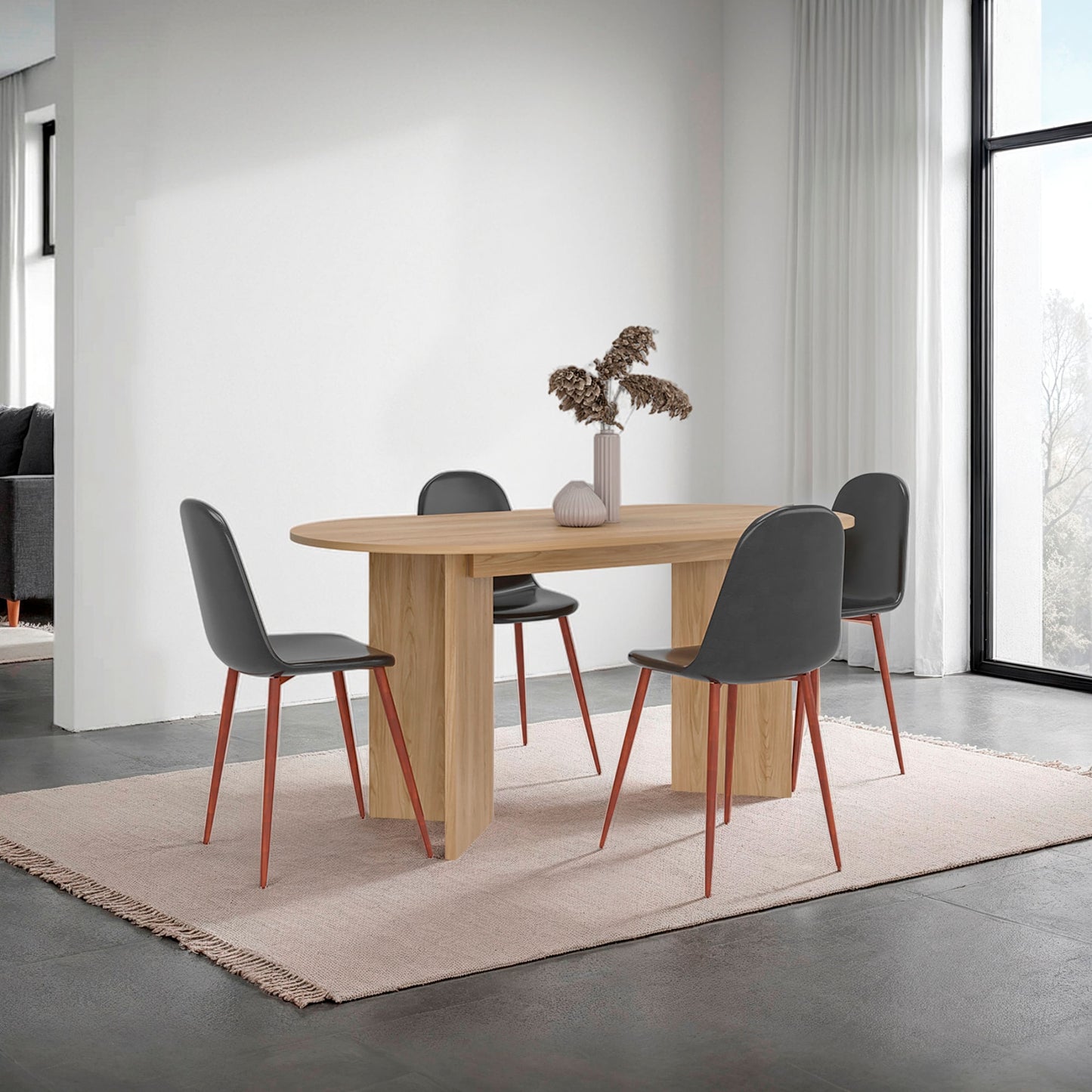 Comedor Ted 74X156X80 Rta Fresno