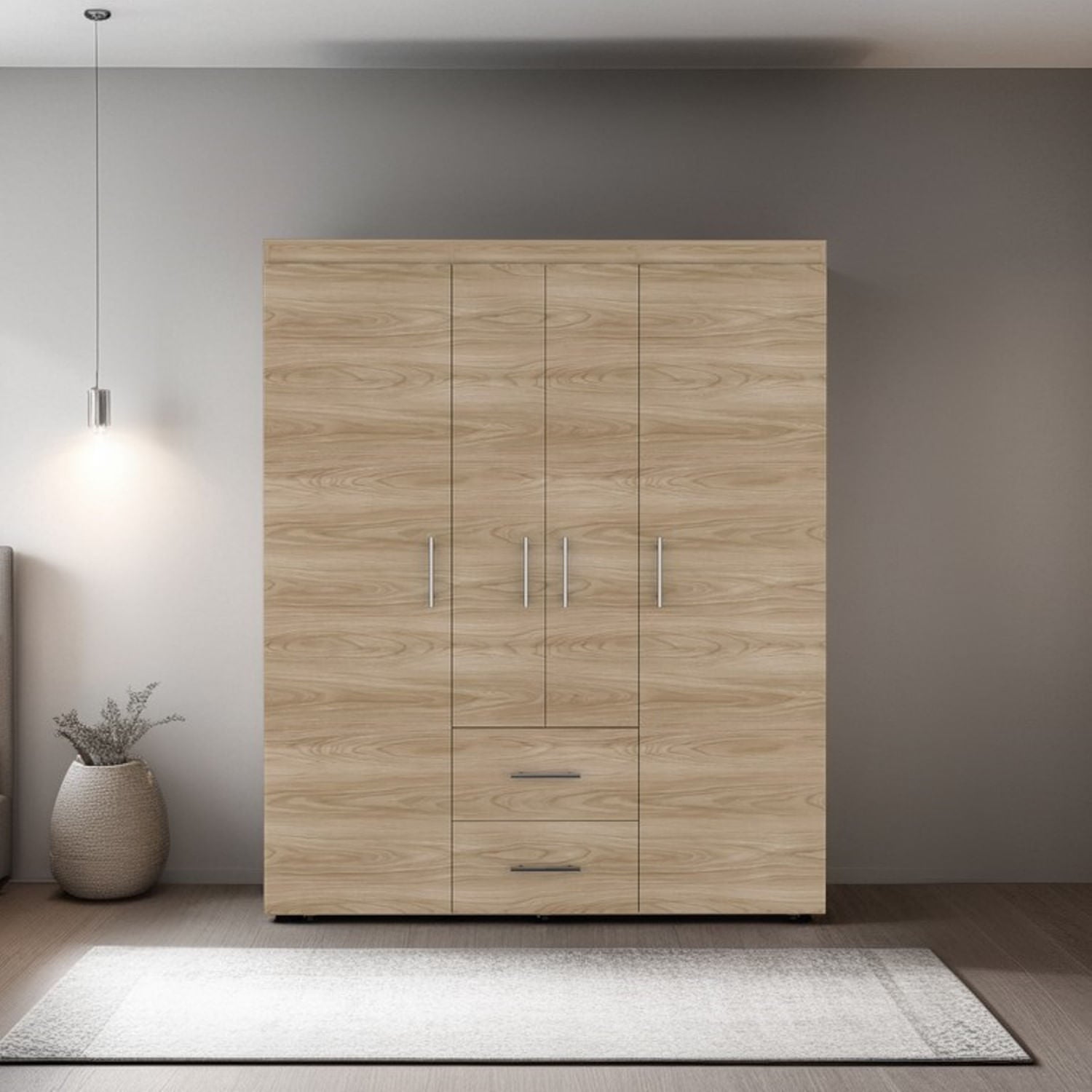 Closet Bariloche Eco 150 177X150X50 Rta Fresno Europeo